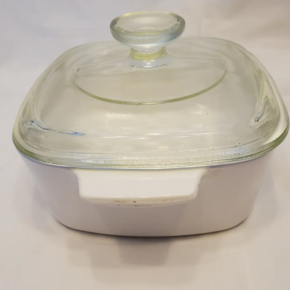 Corning Ware Vintage Wildflower Poppy A-1-1/2-B 1-1/2 Qt Baking Dish With P-7-C